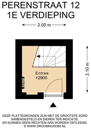 Floorplan - Perenstraat 12, 2564 SE Den Haag